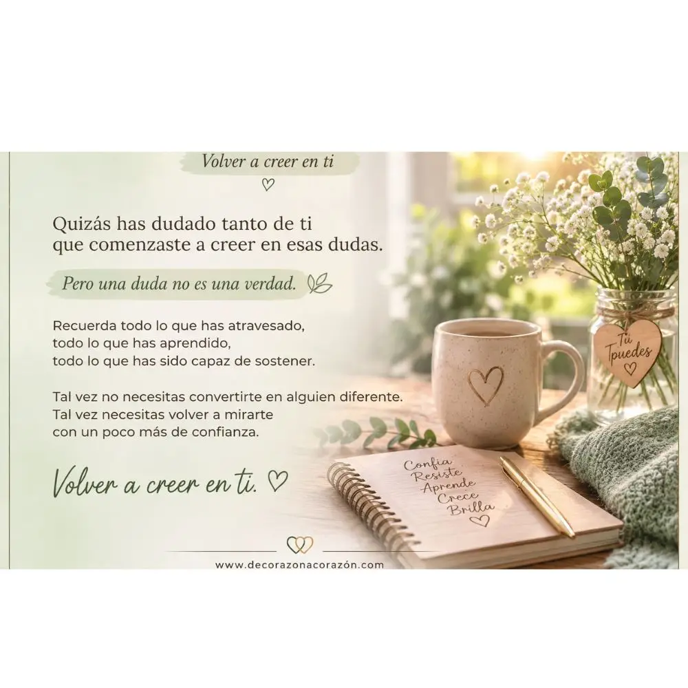 Tarjeta No 1. Para cuando dudas de ti