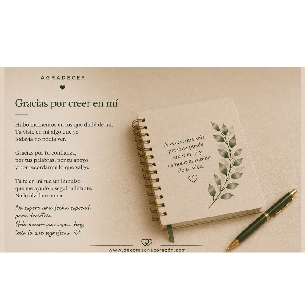 Tarjeta No 3. Para agradecer los momentos compartidos
