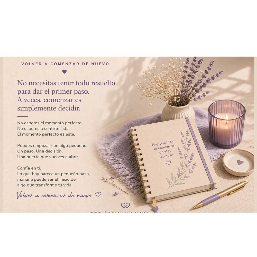 Tarjeta No 4. Para cuando estás lista para dar el primer paso