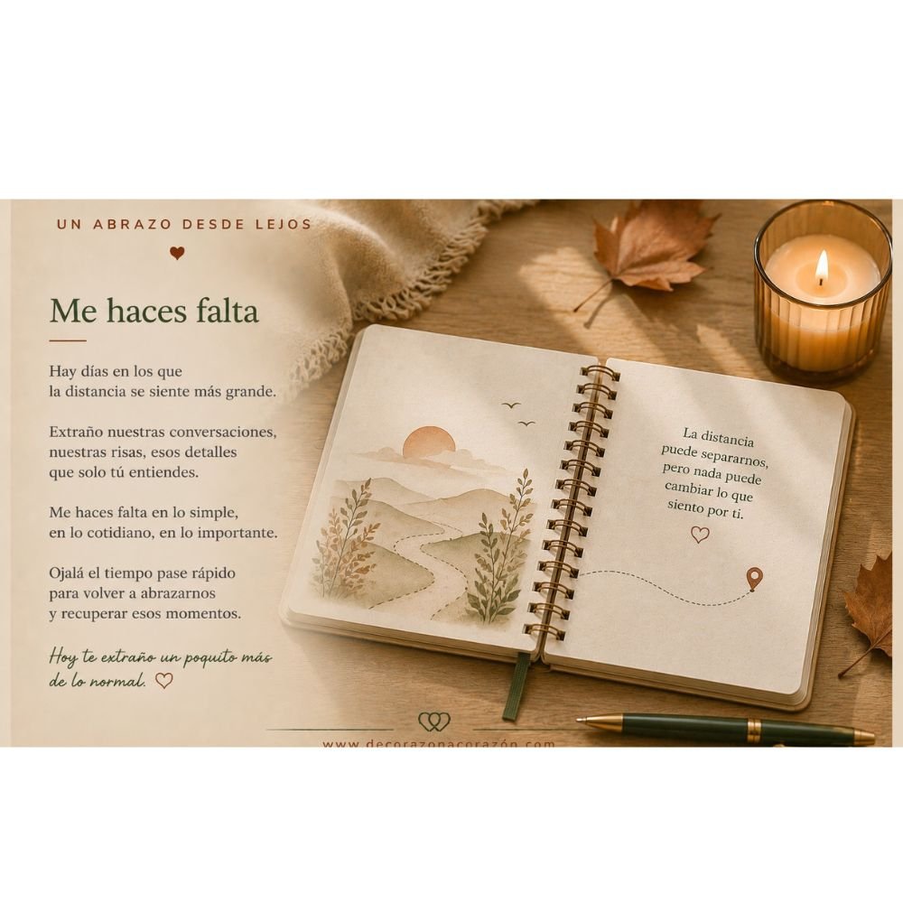 Tarjeta No 2. Para cuando me haces falta